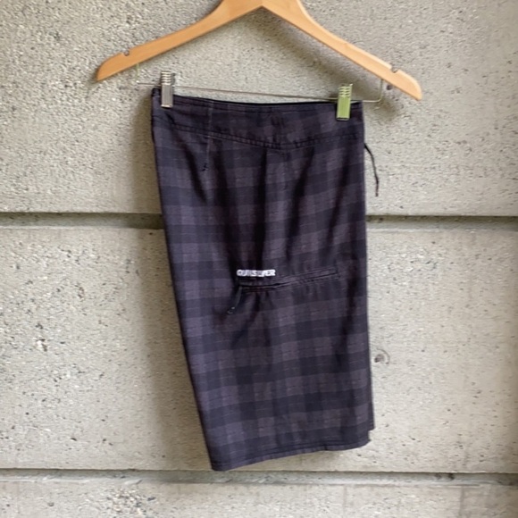 Quiksilver Neo Fly Boardshorts Black Plaid - Picture 10 of 12